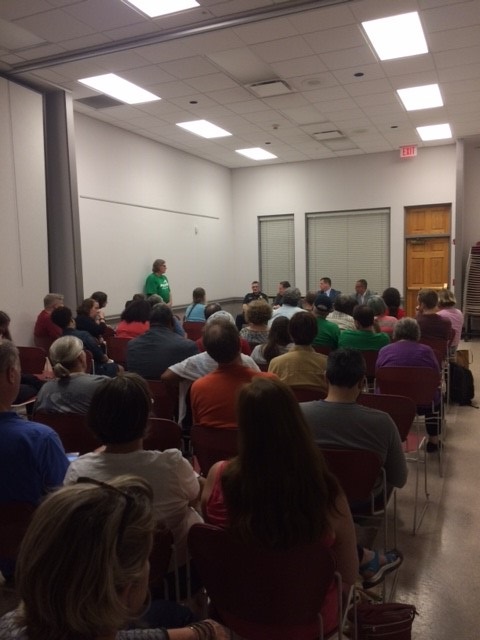 Local 965 of the American Federation of State, County and Municipal Employees hosted a forum Aug. 15, 2017, on Arkansas new law allowing concealed weapons to be carried on campuses statewide. Panelists included Mark Rushing, assistant vice chancellor of University Relations of the University of Arkansas, UA Police Chief Steve Gahagans, UA Associate General Counsel Matt McCoy and Fayetteville police officer Scott Carlton of the Fayetteville Police Department. The session was held at St. Paul's Episcopal Church in Fayetteville.