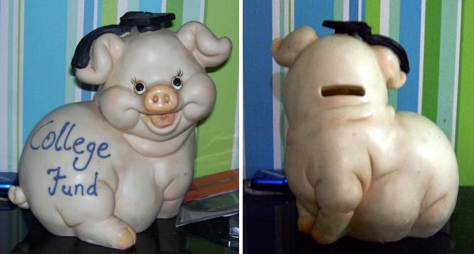 A "celengan babi," Indonesian for piggy bank