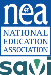 Logs for the National Education Assocation and the Savi company