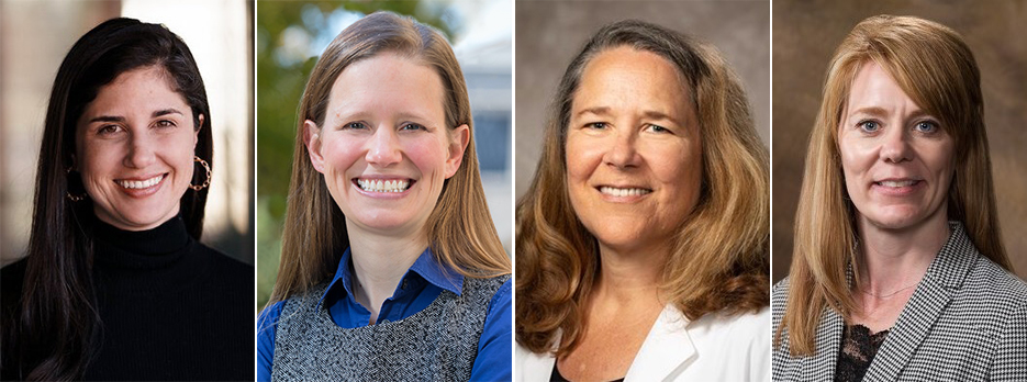 Rep. Nicole Clowney, Law Professor Jill Lens, Kathleen Paulson, M.D., and Political Science Professor Karen Sebold