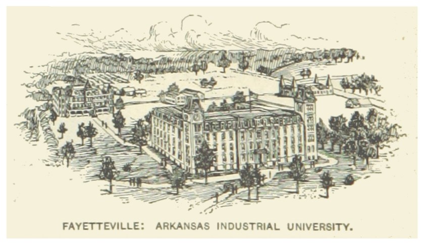 University of Arkansas campus in 1891
