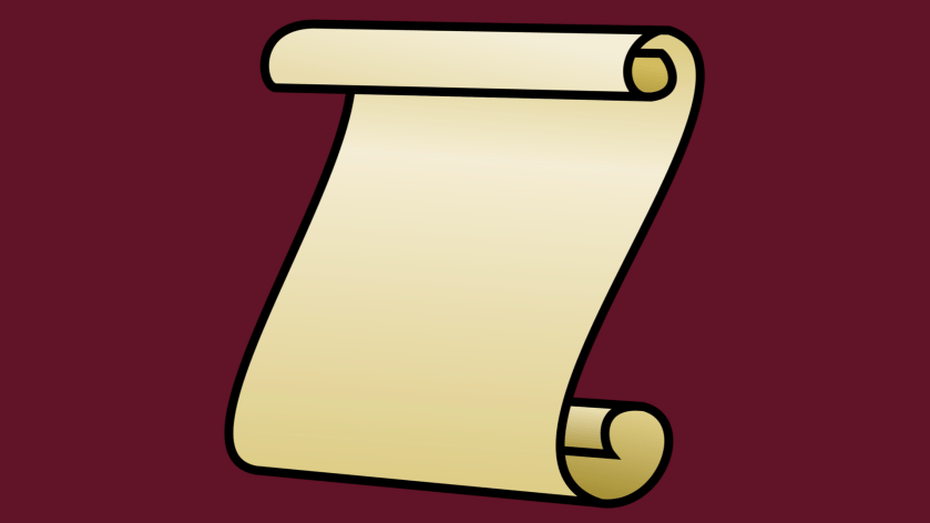 Graphic of an old papyrus sheet