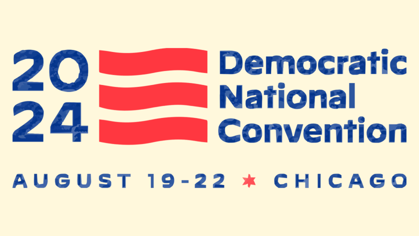 A logo of the 2024 Democratic National Convention