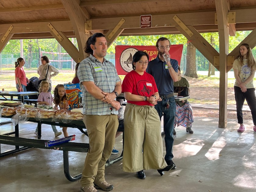 Diners at the May Day 2025 picnic