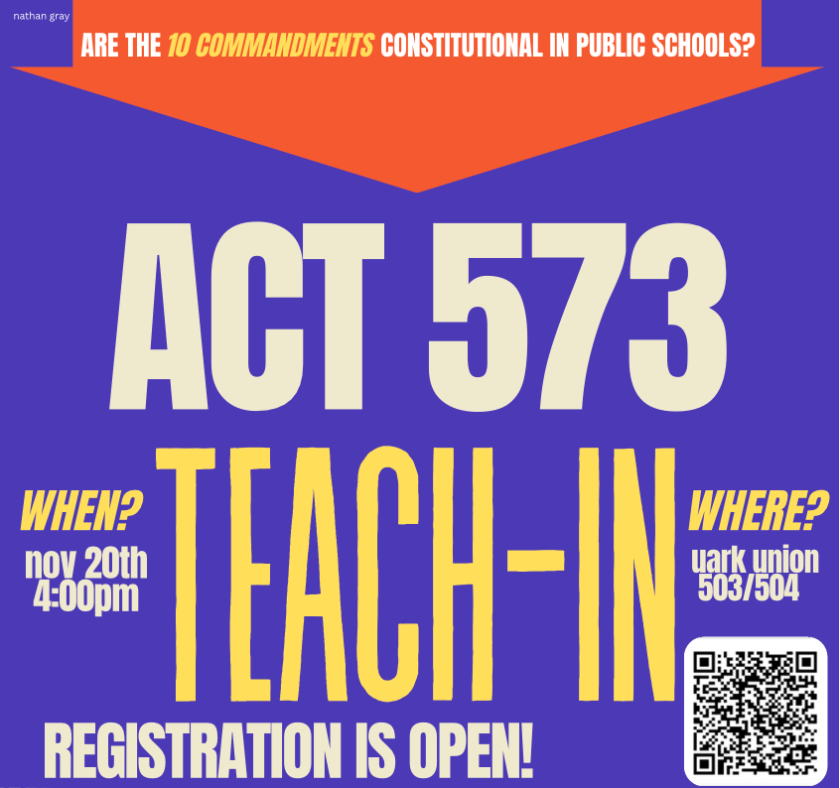 Poster for the Nov. 20, 2025 Act 573 Teach-In at Union 503-504