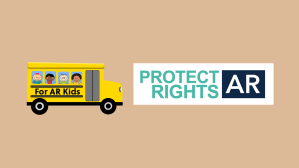 Logos for ‎For AR Kids and Protect AR Rights.