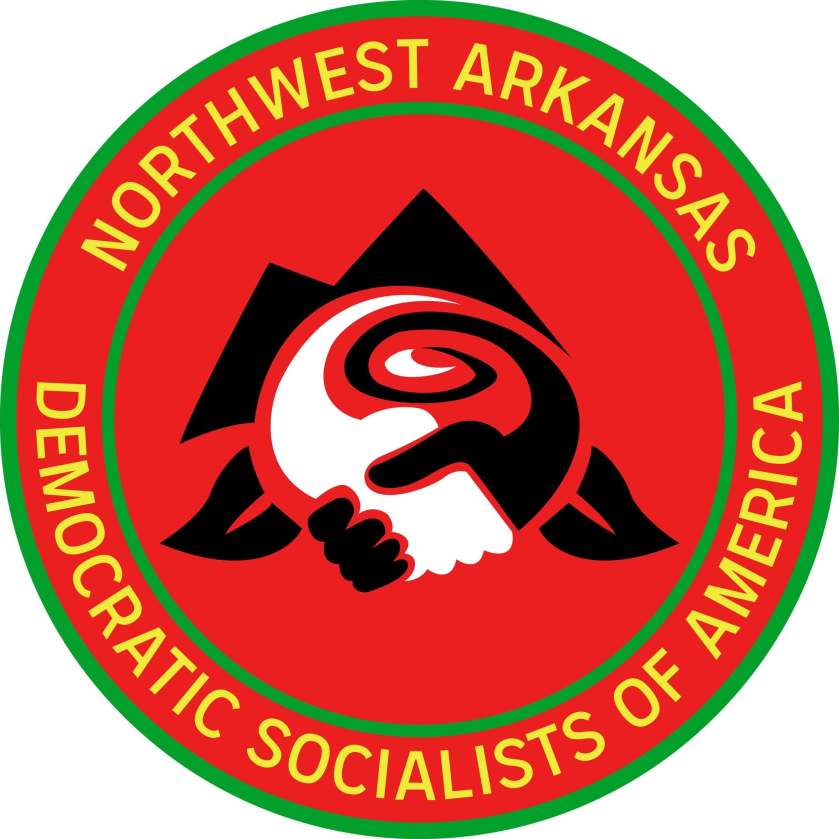 Logo for the Northwest Arkansas chapter of the Democratic Socialists of America